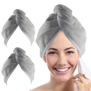 6 microfiber hair towel